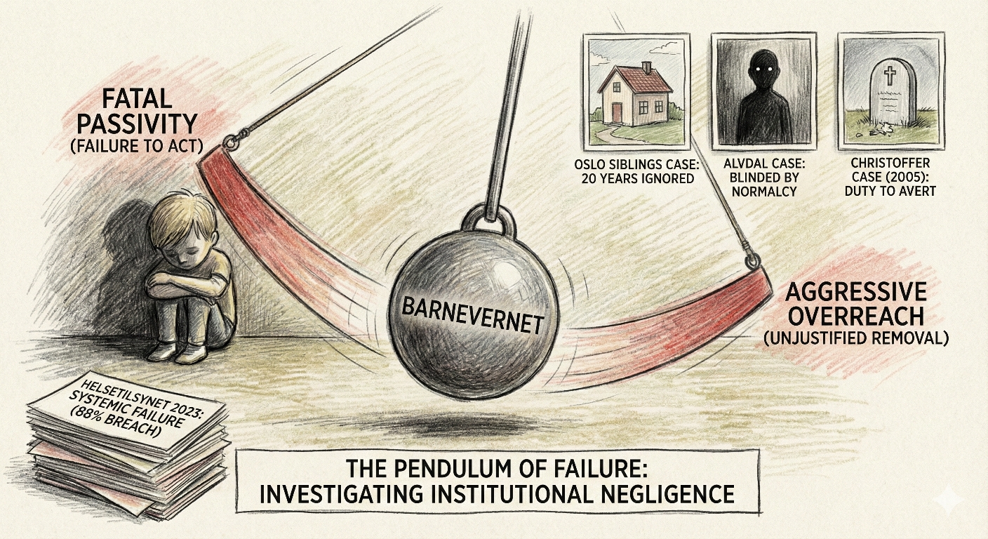 The Pendulum of Failure: When Barnevernet Fails to Act