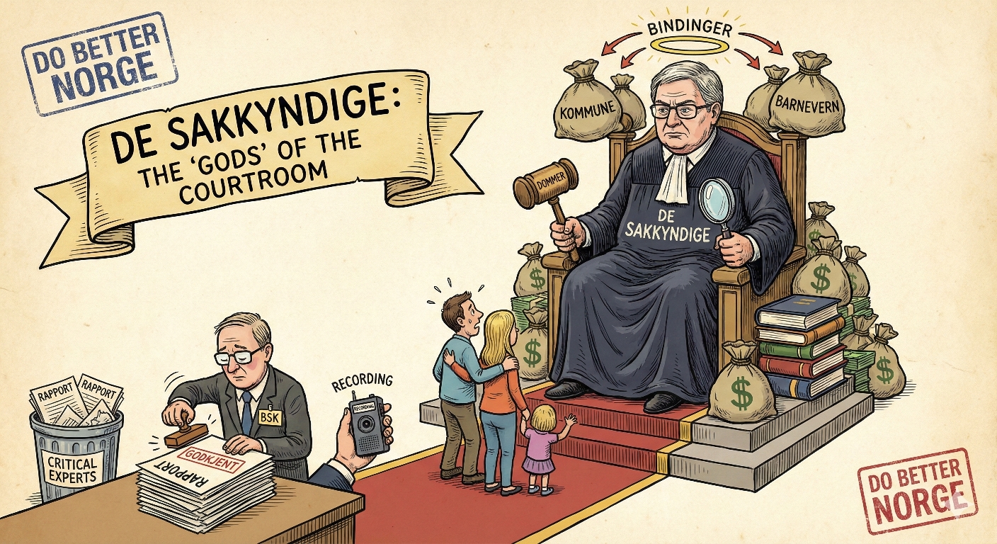 Norwegian Institutions: De Sakkyndige (The Expert Witnesses)